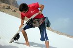 Sandboarding on Socotra